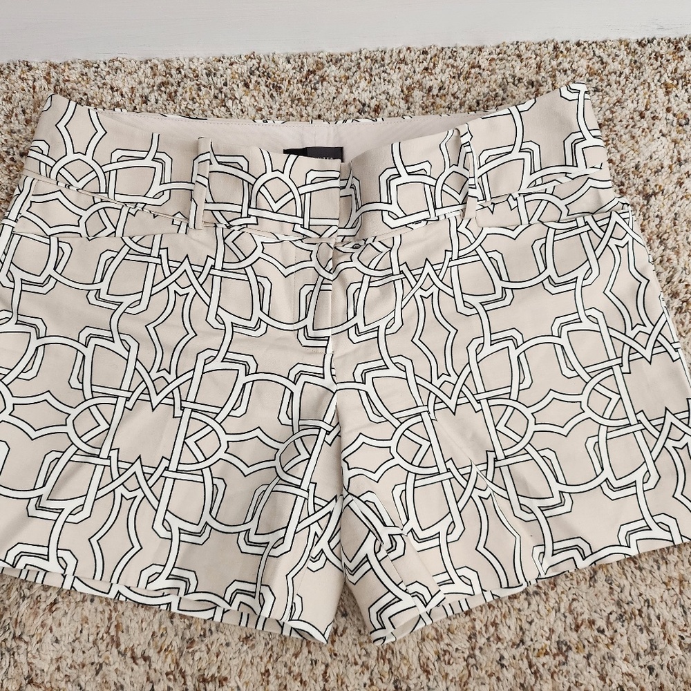 The Limited Cotton Canvas Shorts Printed Preppy 6